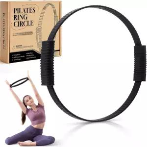 크라이트링크 필라테스 링 서클 14인치 매직 링으로 허벅지 안쪽 팔 코어를 단련하는 데 중점을 둡니다.