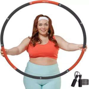 아즈리아 무게 훌라후프 플러스 사이즈 3.2파운드 지름 43인치 초대형 회전하기 쉽고 부드러운 패딩 초보자