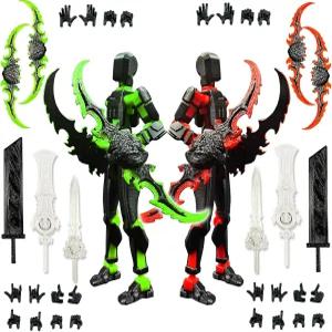 T13 새로운 액션 피규어 세트(조립 완료) 3D 프린팅 멀티 조인트 이동 타이탄 13 더미 럭키 모바일 로봇