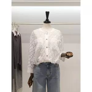 ZOOC 쥬크 주크 밑단스트링 블루종 블라우스？ V262MSC945 459091