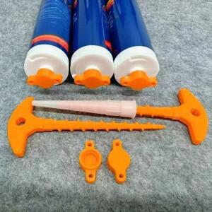 2PCS 실란트 노즐 클리너 캡은 유리 코킹 튜브 표준 크기 DIY 도구의 건조를 방지합니다.