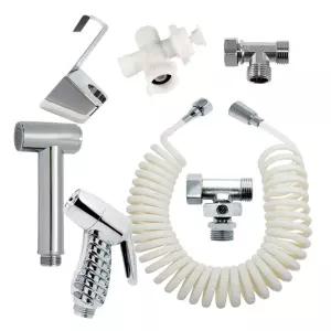 베란다물분사기 스프레이건 링호스 티밸브 변기걸이행거 세트