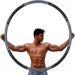 주팡 5파운드 운동 후프 40인치 대형 조절식 훌라 웨이트 체중 감량용 피트니스 복부 트레이너 트레이닝