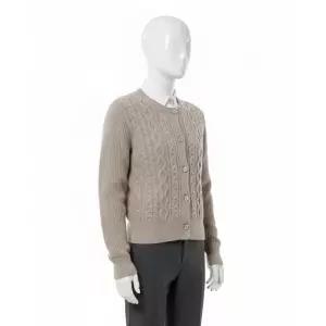 라코스테 여성 케이블 크롭 가디건 AF789E-55N 02S 216347