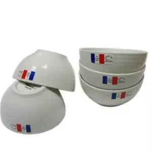 반상기 메레신 체크 대접 화이트 그릇 접시 5개세트