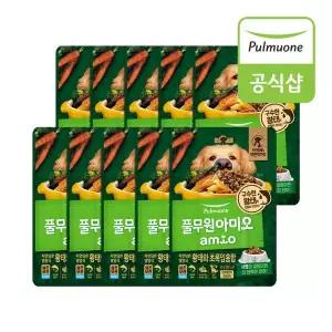 [하프클럽/아미오]풀무원아미오 강아지 자연담은영양식 황태와 초록입홍합(50g) x 10개