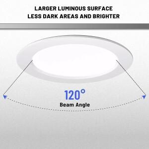 1-10pcs LED 통 100-240V 다이얼 스위치 CCT 3000K4000K6500K 천장 조명 20W24W 최근 라운드 패널 실내