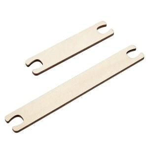 PH PandaHall 2Pcs 나무 직조 셔틀 도구 크로셰 바늘 키트 공급 스틱 후크 스웨터 스카프 태피스트리 니트 공예용