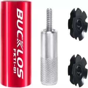 BUCKLOS 자전거 포크 스타 너트 설치 도구 무료 너트와 1인치 1/1/8인치 나사 없는 튜브 및 헤드셋 시스템