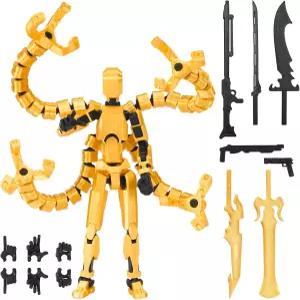 T13 피규어 세트 및 타이탄 13 장난감 (3D 프린팅 액션 조립 완료 )( 다관절 이동식 문어 남성 디자인에는