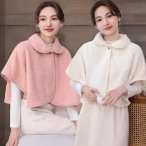 여성 방한 망토 케이프 원버튼 숄 (45269007)