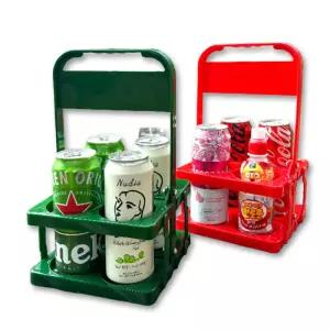 4구 음료 캐리어 접이식 컵홀더 피크닉 캠핑 테이크아웃 휴대용