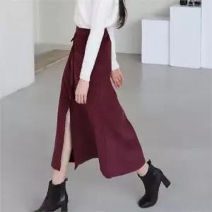 [다잇템]여자 골덴 그런지 이지 코듀로이 단추 롱스커트 (9418922A)