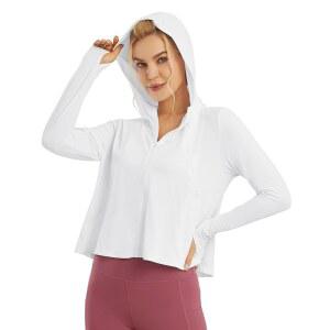 G4F프리 여성 차단 롱 재킷 슬리브 하이킹 UPF 포켓 드라이 아웃도어 경량 자외선 후디 셔츠 지퍼 50