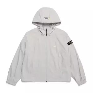 내셔널지오그래픽 N242WFT960 여성 아델리 경량 우븐 후드 세미 크롭 집업 ICE GREY 1854228