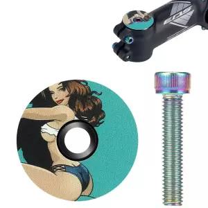 ALEOED 1 1/8인치 자전거 헤드셋 탑 캡 전면 포크 스템 커버 볼 알루미늄 합금과 MTB 도로 자전거용 티타늄