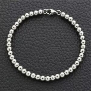 [다잇템]여자 은볼 도넛 커플악세 써지컬 고리형 팔찌 (9709815A)