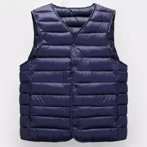 [다잇템]남자 겨 여자 FW 빵빵한 경량 V넥 SS 패딩 조끼 (8134527A)