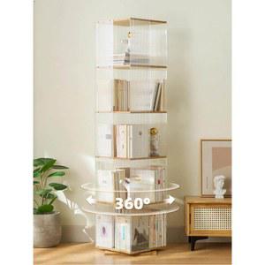 책장 거실 책진열대 틈새 서재 진열대 회전책장 전면 인테리어
