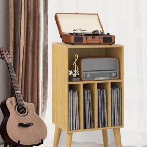 LP보관함 수납장 선반 진열 턴테이블 원목 받침대 우드 장식장