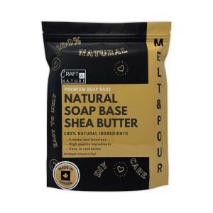 크래프트 앤 네이처 4 LB 올 내추럴 시어 버터 보습 글리세린을 녹여 비누 베이스를 부어 비누를 만듭니다