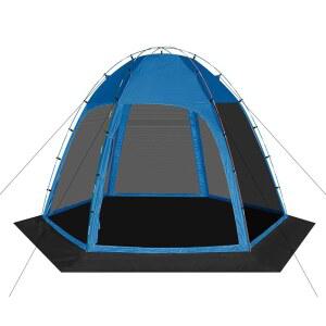 탈착식 바닥이 스크린 11.8인치 6 8인용 외부 육면 가족 야외 차단 11.8피트 자외선 가제 시브윈 뒷마당 x 모기장 파란색 캐노피 활동을 텐트 파티