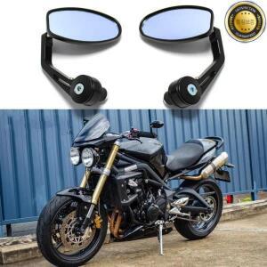 2PCS 오토바이 백미러 CNC 바 엔드 블랙 사이드 Triumph Speed Triple Street 675 1050