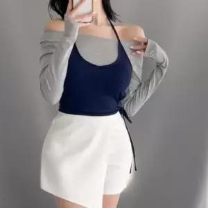 [신상오픈런]여성 러블리 랩 스타일 밴딩 미니 스커트 (41360470)