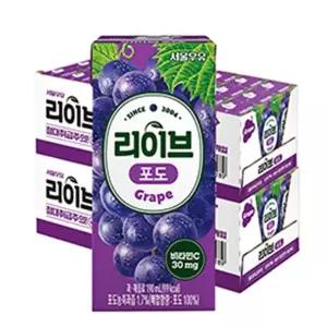 [NS홈쇼핑]서울우유 리이브포도190mlx48개[35743186]