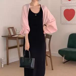 [신상오픈런]여성용 파스텔 시스루 가오리형 커버업 볼레로 가디건 (37708747)