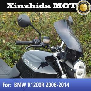 BMW R1200R R 2006-2014 용 스크린 오토바이 액세서리 윈드 실드 디플렉터 바이저 그레이