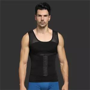[다잇템]남자 코르셋 뱃살 압박 체형 보정 나시 (8522186A)