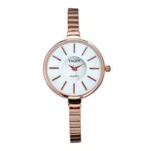 [다잇템]여자 라운드 슬림핏 손목 로즈골드 시계 (10415963A)