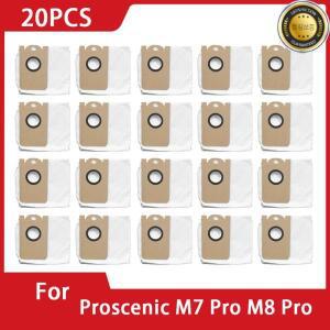 Proscenic M7 Pro M8 먼지 봉투 액세서리 로봇 진공 청소기 수집 가방 대용량 2.5L 천