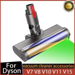 다이슨 호환 무선 청소기용 소프트 롤러 브러시 헤드 하드 우드 바닥 모터 액세서리 먼지 감지 기능 V7 V10