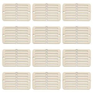 PH PandaHall 12PCS 나무 직조 헤들 도구, 미니 백스트랩 데닝 스카프 팔찌 가방 벨트 스트랩 초보자 모카신 색상