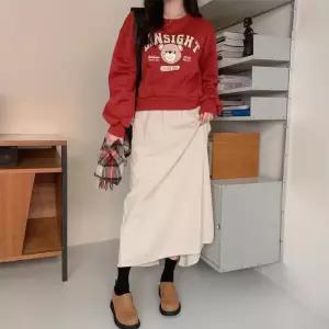 [다잇템]여자 일자 골덴 코듀로이 롱 슬릿 스커트 (11638051A)