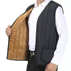 [다잇템]남성 작업복 패딩융털조끼 방한조끼 패딩조끼 (10640293A)