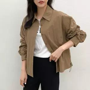 [다잇템]여성 쮸리 남방 드로우코드 짧은 FW 트렌치코트 (10659214A)