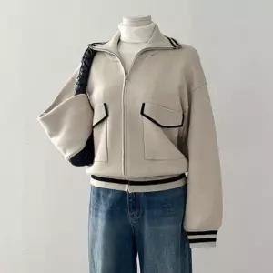 [다잇템]여자 캐주얼룩 집업 FW 주머니 재킷 가디건 (11845068A)