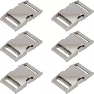 TXZWJZ 파라코드 팔찌 메탈 버클 교체용 백팩 1인치 6팩 헤비 듀티 퀵 사이드 릴리스