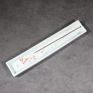 [하프클럽/셀러허브]연꽃그림 사각 받침 인센스 홀더