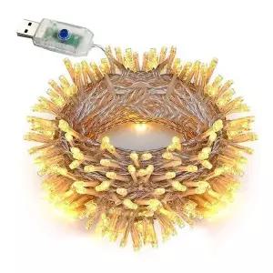 [하프클럽/셀러허브]크리스마스 반딧불 트리전구 200구18M 웜색 전구색