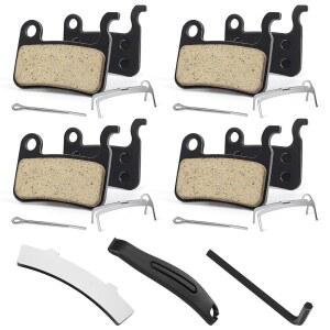 4쌍의 자전거 브레이크 패드, 설치 도구가 있는 MTB 디스크 시마노 패드 Deore XT SLX M596 M595 혼 알파인 세인트 LX에 호환됩니다