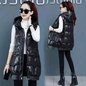 겨울 롱조끼 패딩