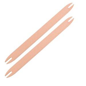 2개 뜨개질 도구 재봉 액세서리 셔틀 나무 바늘 직조 스틱 천연