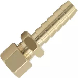 YSIL 압축 피팅 3/8인치 튜브 OD와 호스 바브 변속기 냉각기 연료 라인 황동