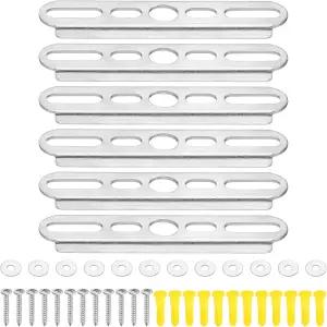 PATIKIL 90mm 3.5인치 천장 조명 플레이트 키트 6세트 펜던트 기구 장착 브래킷 크로스바 샹들리에 벽