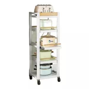 보관대 에어프라이어 선반 이동식 스탠드 밥솥레일