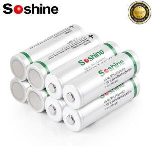 Soshine 2000mAh Ni-MH 저녁 식사 낮은 자체 방전 배터리 헤드 이어폰 디지털 카메라 게임용 1.2V AA 충전